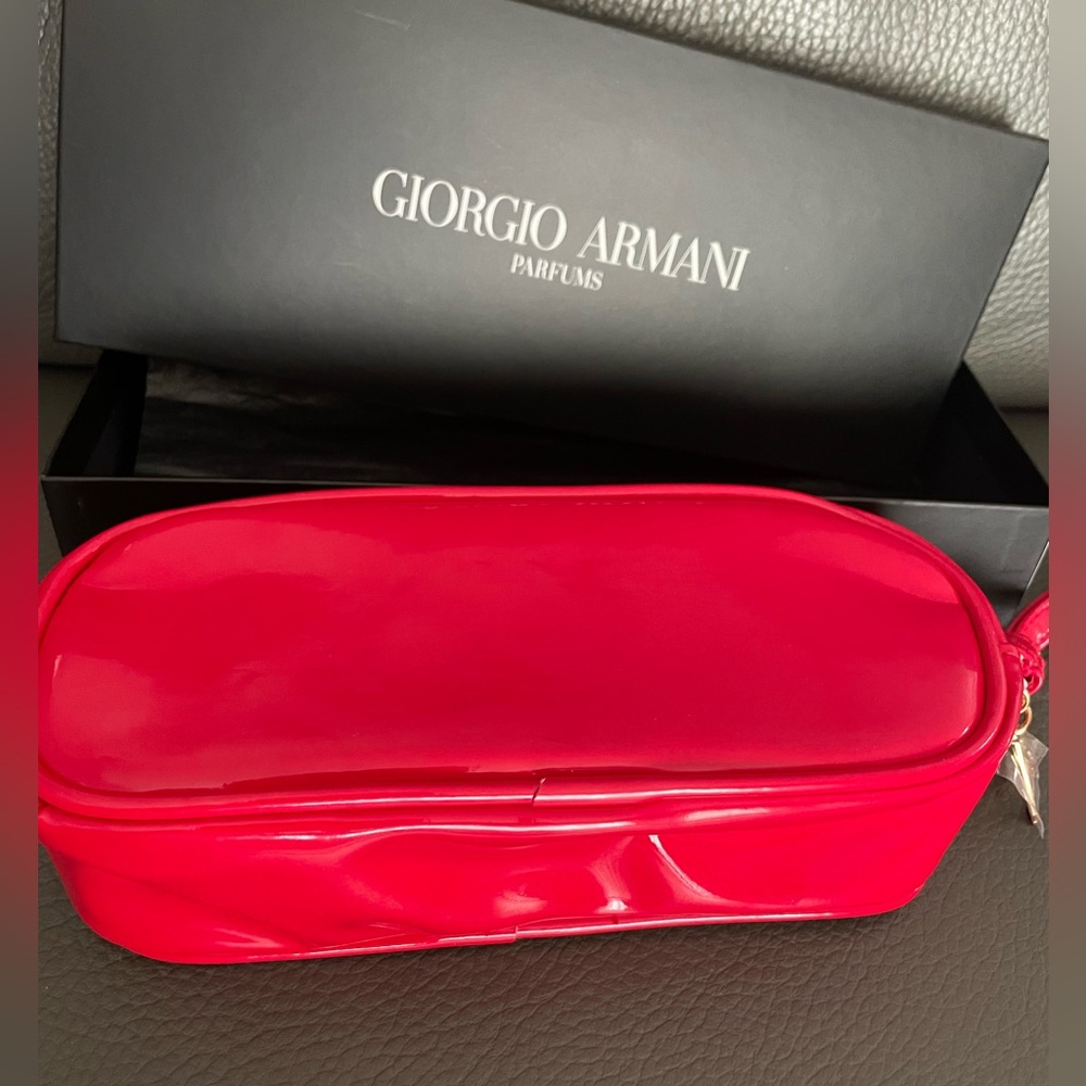 Giorgio Armani Vibrant Red Cosmetic Bag - Picture 14 of 17